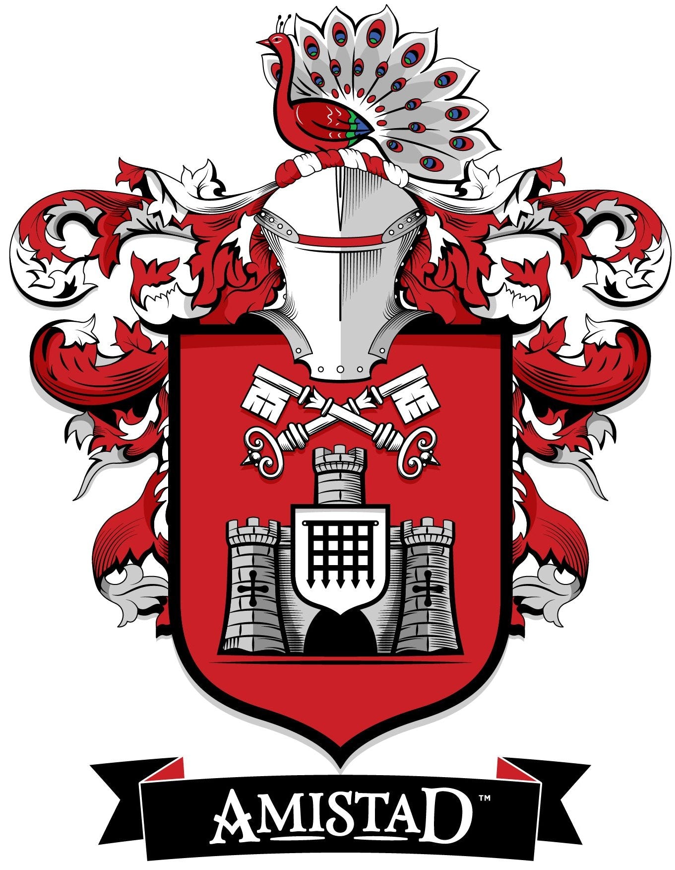 YOUTH DARK GREY BLEACHED HOUSE CREST MERCH