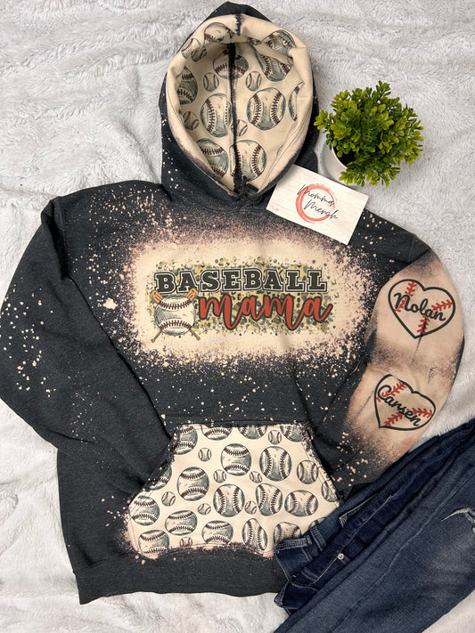 BASEBALL MAMA HOODIE