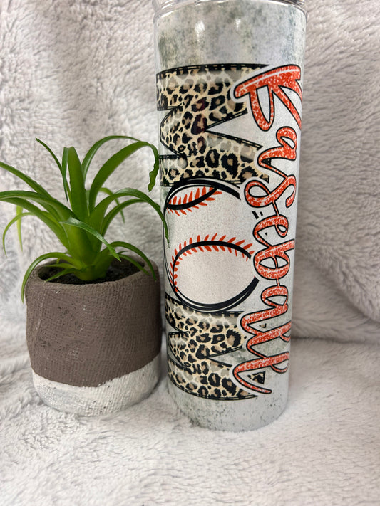 BASEBALL MOM 20oz TUMBLER