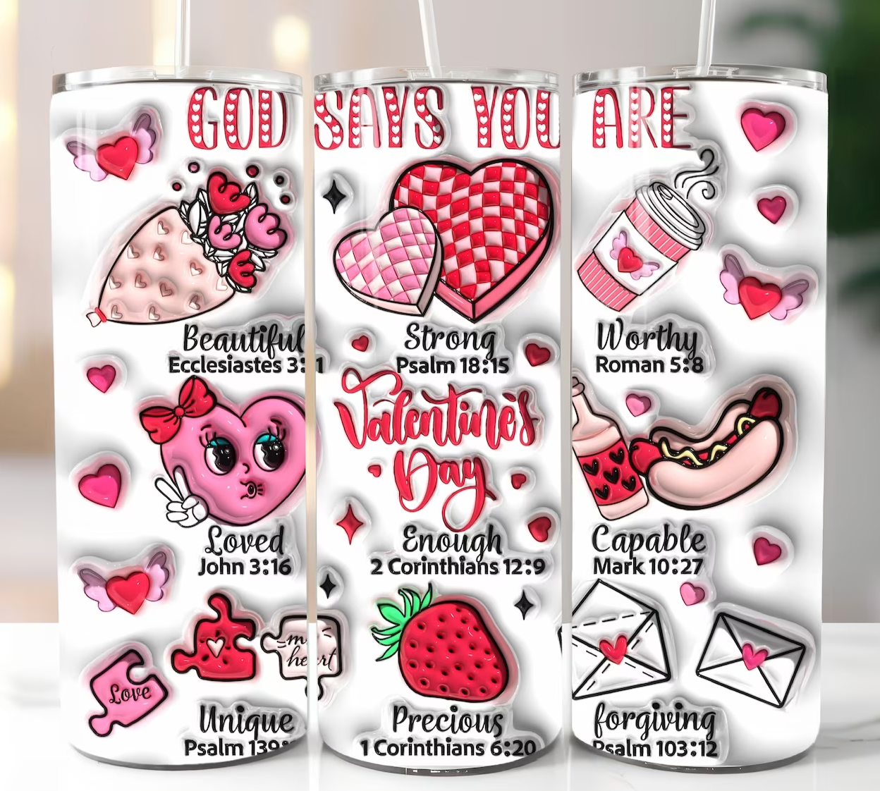 VALENTINES DAY GOD SAYS 20OZ TUMBLER