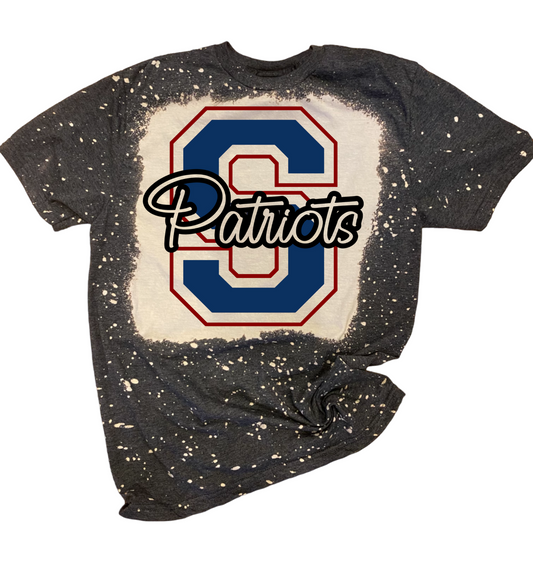 Patriots Navy Bleached Tee